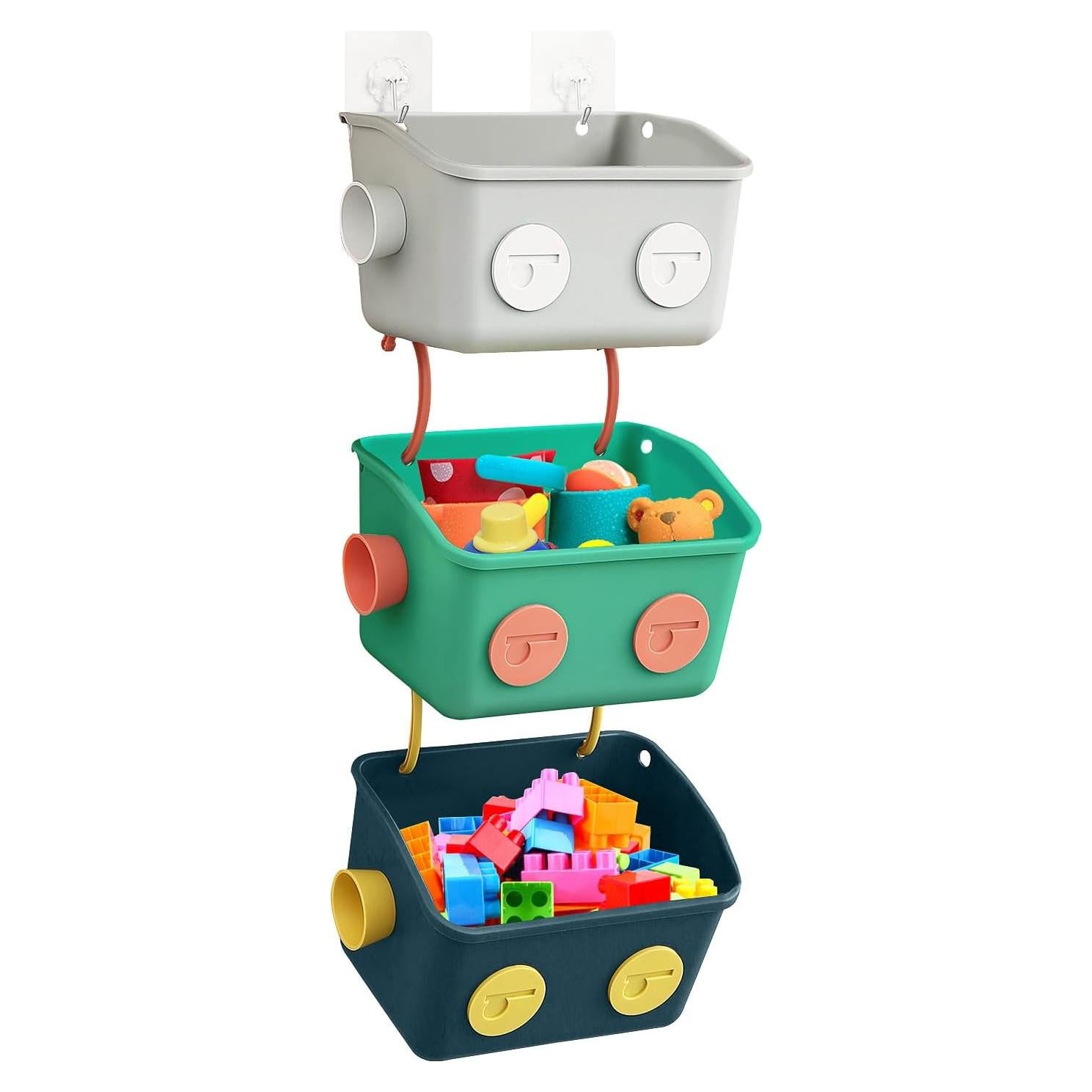 Organizador de Juguetes de Baño Karceyworth - Paquete de 3 Robots