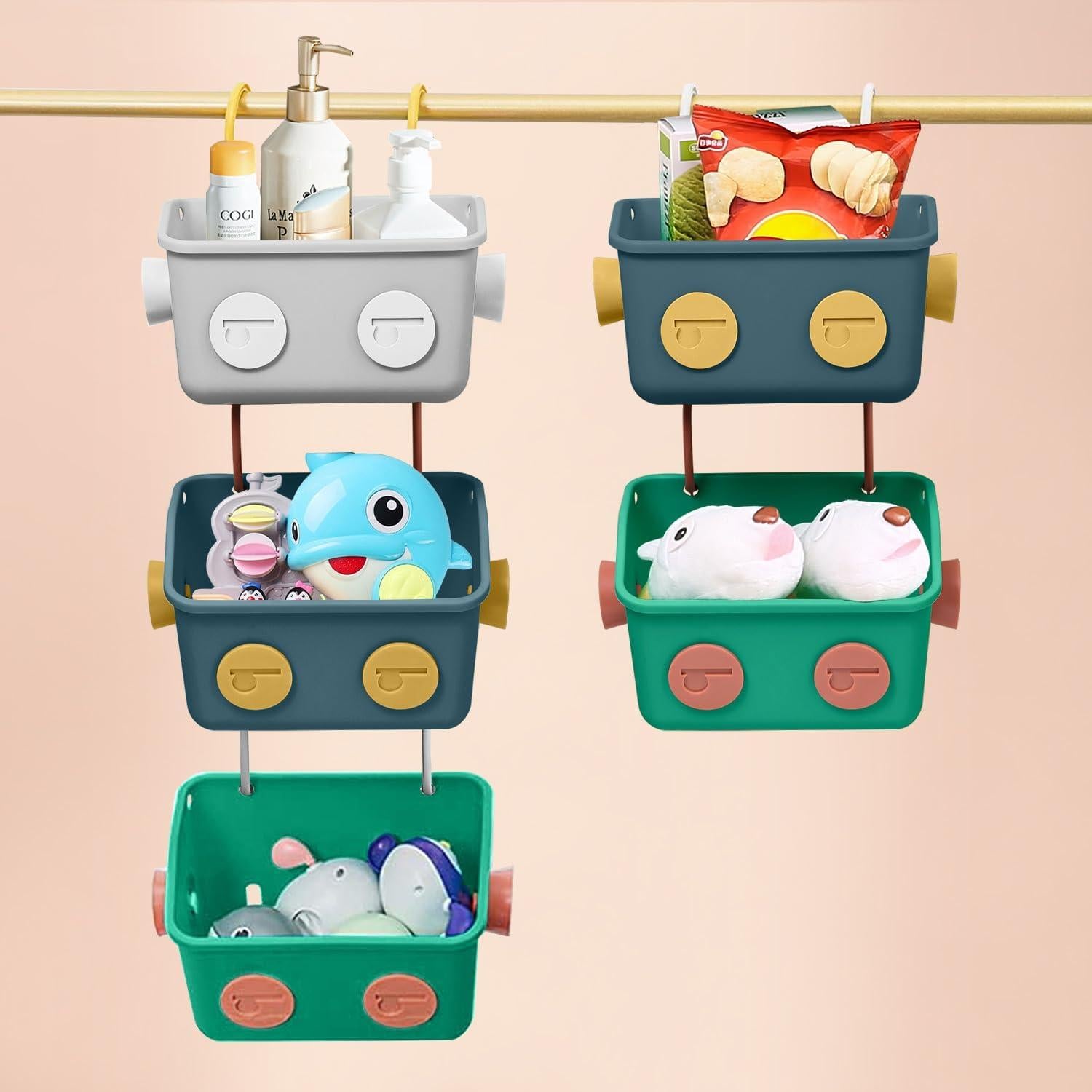 Organizador de Juguetes de Baño Karceyworth - Paquete de 3 Robots