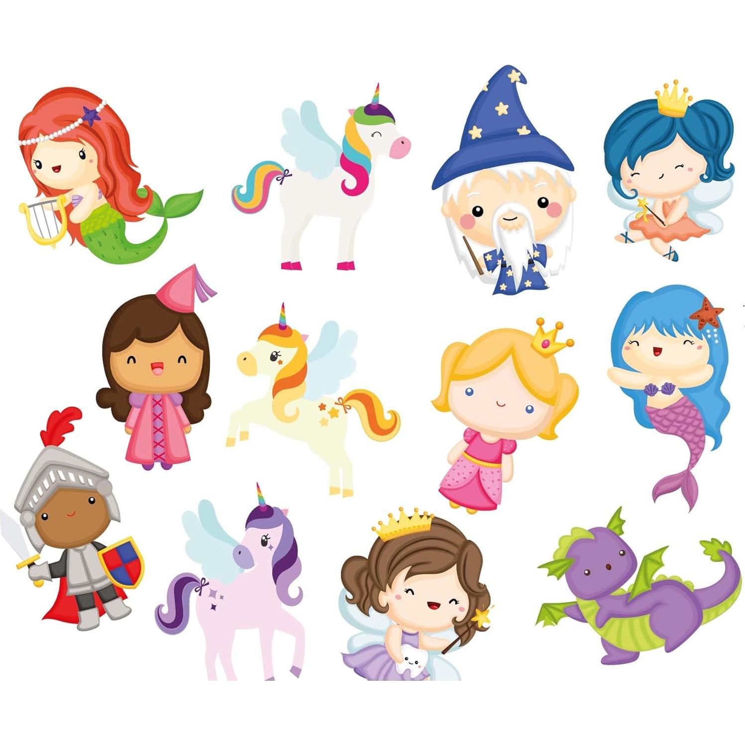 Calcomanías de baño Buddy & Barney - Criaturas mágicas 13 piezas