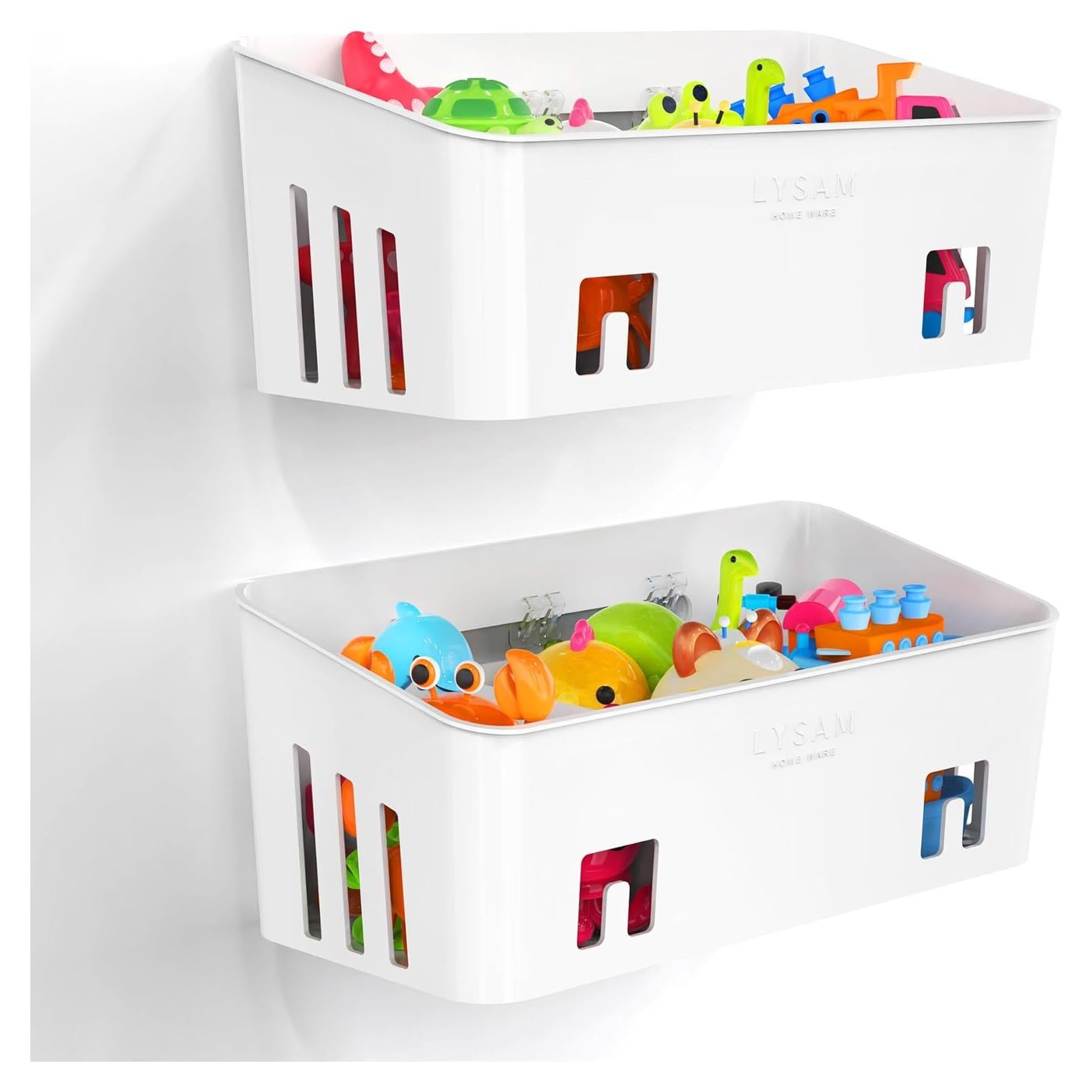Organizador de Juguetes de Baño Lysam 2 Paquetes Blanco