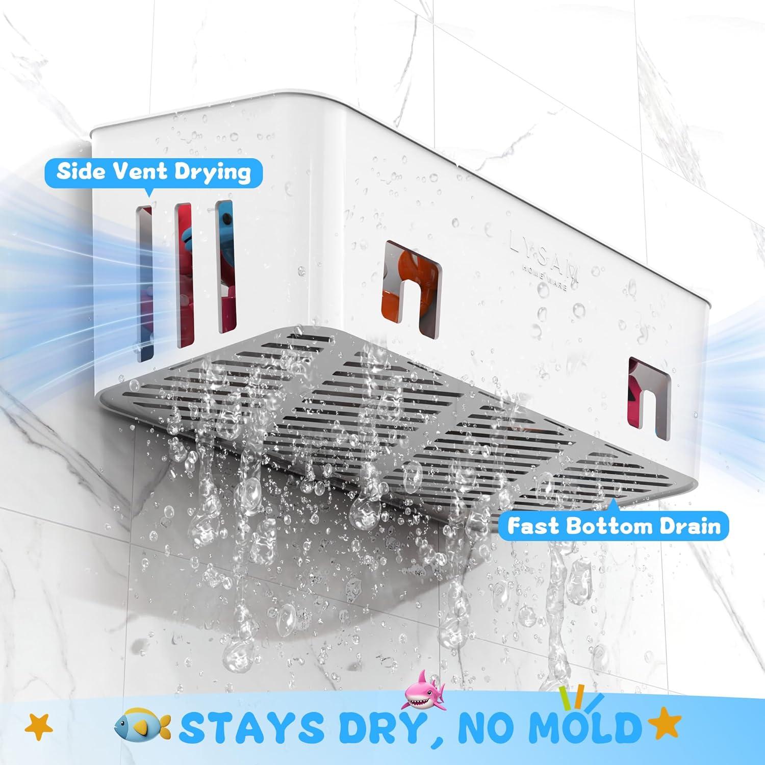 Organizador de Juguetes de Baño Lysam 2 Paquetes Blanco