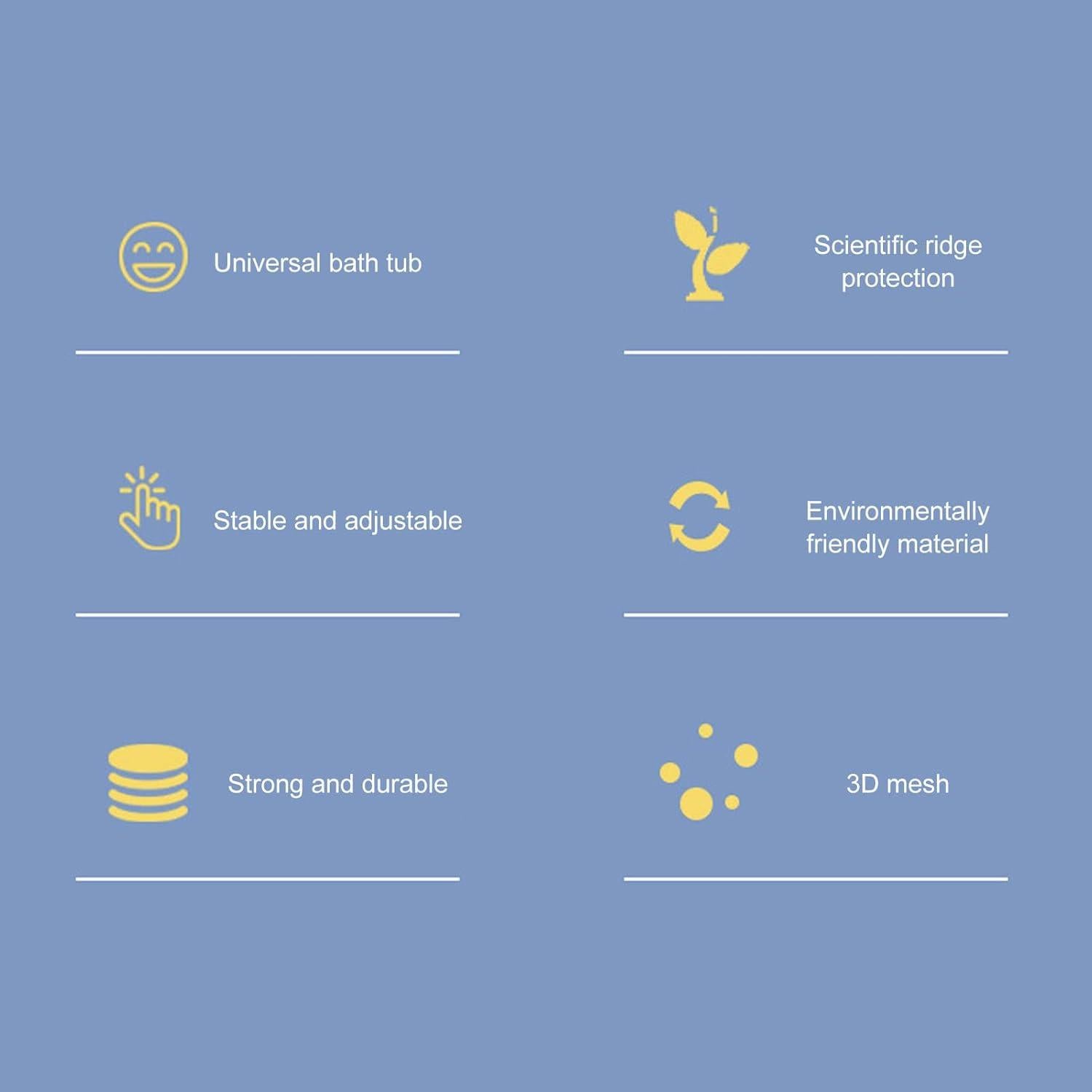 Red de Baño para Bebés RiToEasysports Ajustable Antideslizante