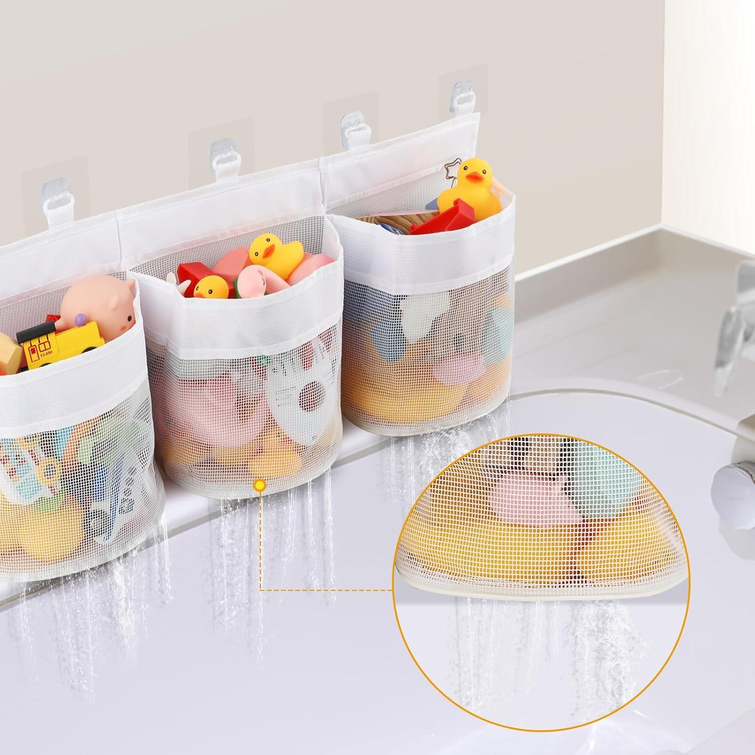 Organizador de Juguetes de Baño BYZBR - 2 Bolsas de Malla