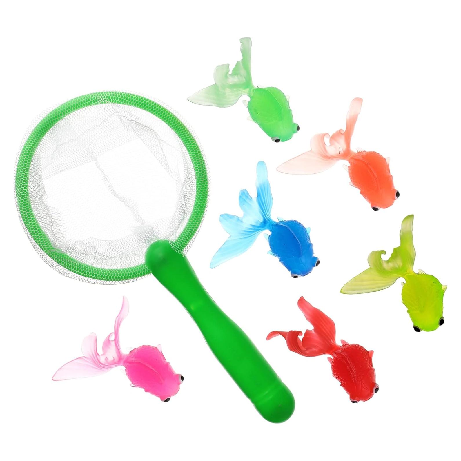 Juguetes de Baño para Bebés TOYANDONA - Set de Pesca con 6 Peces