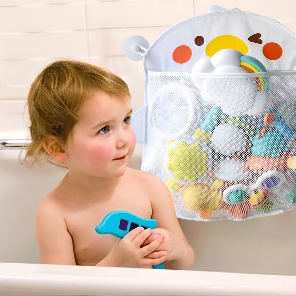 Organizador de Juguetes de Baño EMVANV con Ventosas - Blanco