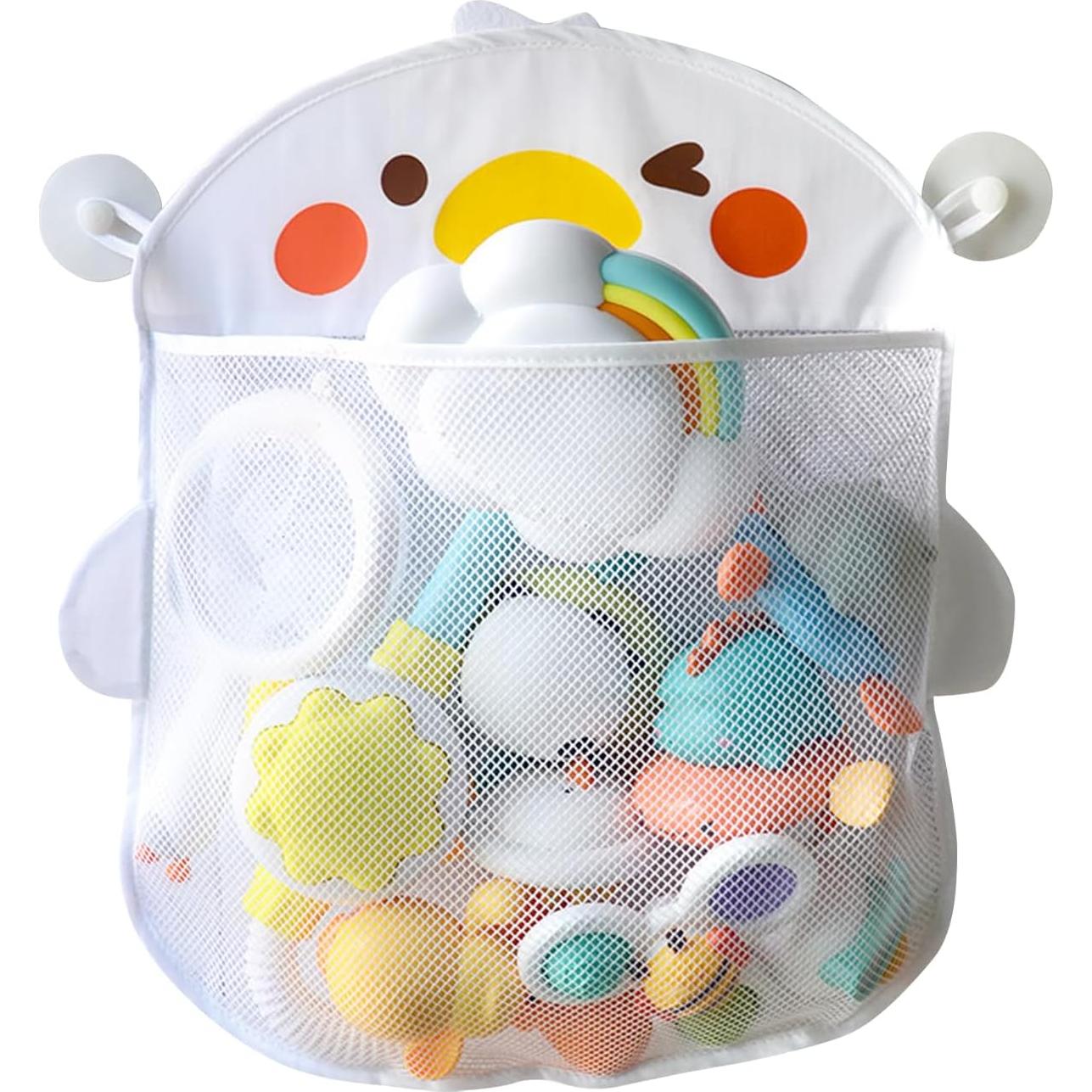 Organizador de Juguetes de Baño EMVANV con Ventosas - Blanco