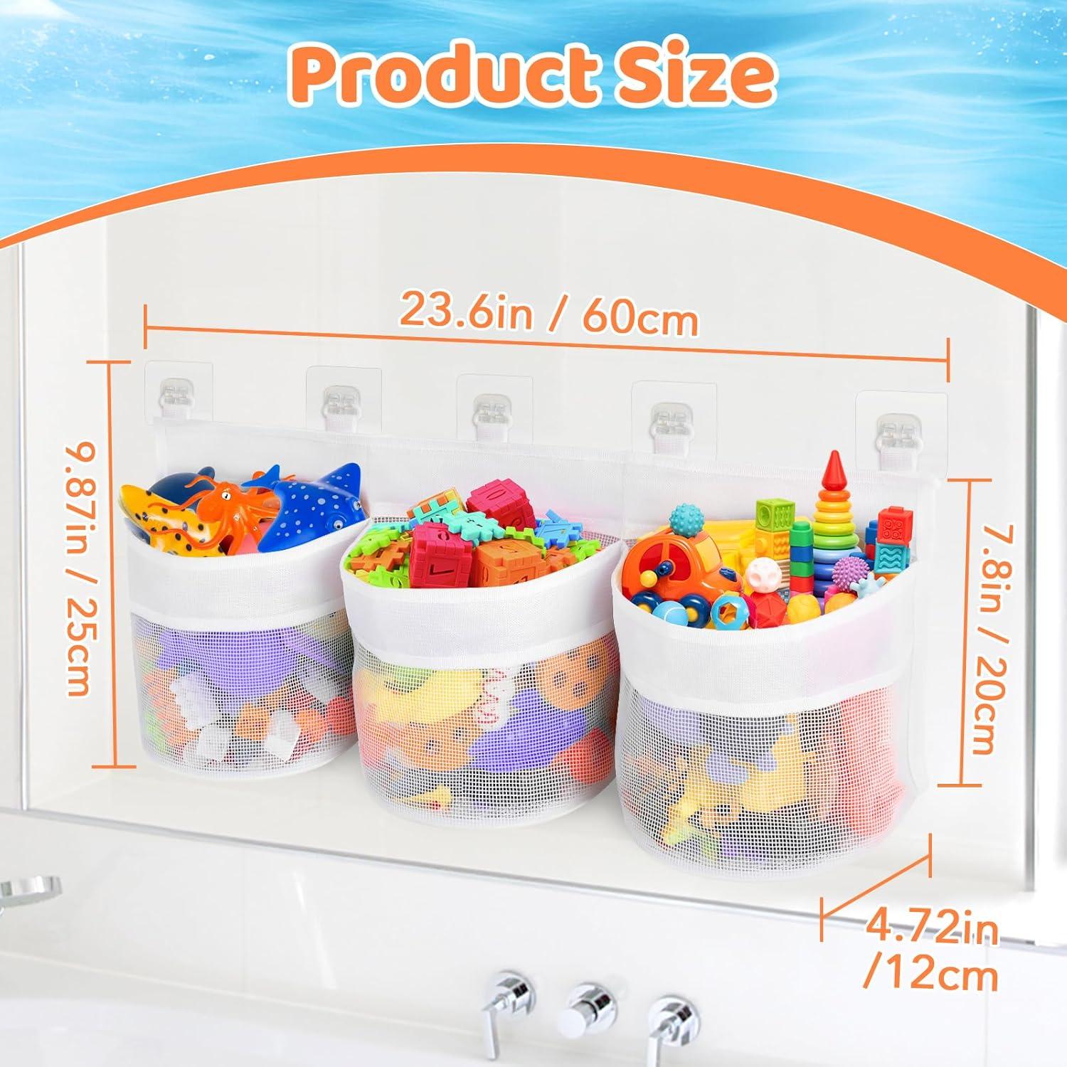 Organizador de Juguetes de Baño PVC 3 Compartimentos Shaowu