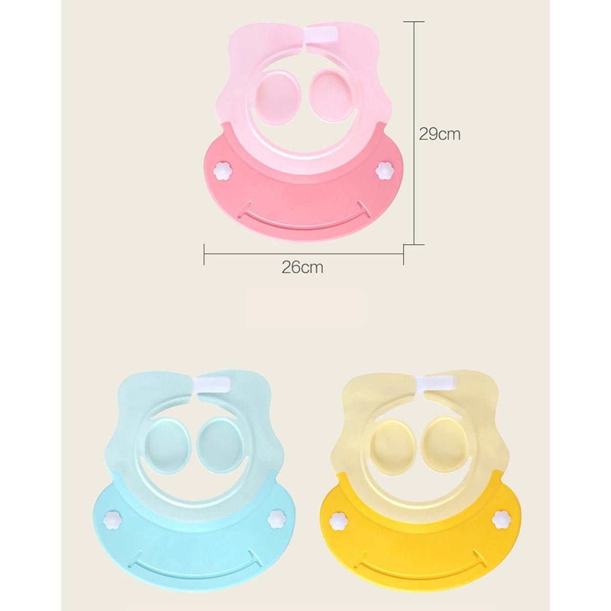 Gorro de Ducha para Bebés Rosa - Silicona Ajustable 38-60 cm