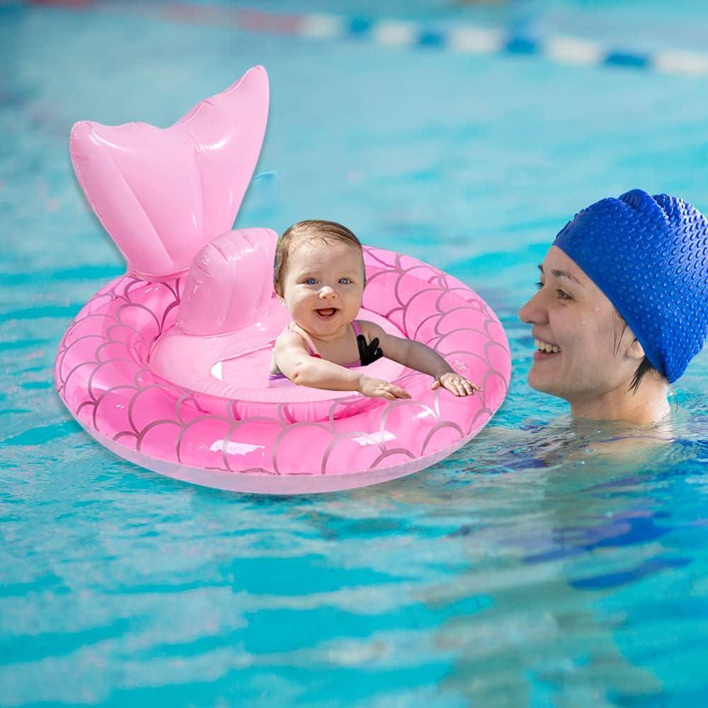 Flotador de Piscina Inflable UMBWORLD Sirena Rosa 0-8 Años