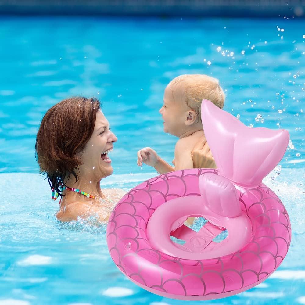 Flotador de Piscina Inflable UMBWORLD Sirena Rosa 0-8 Años
