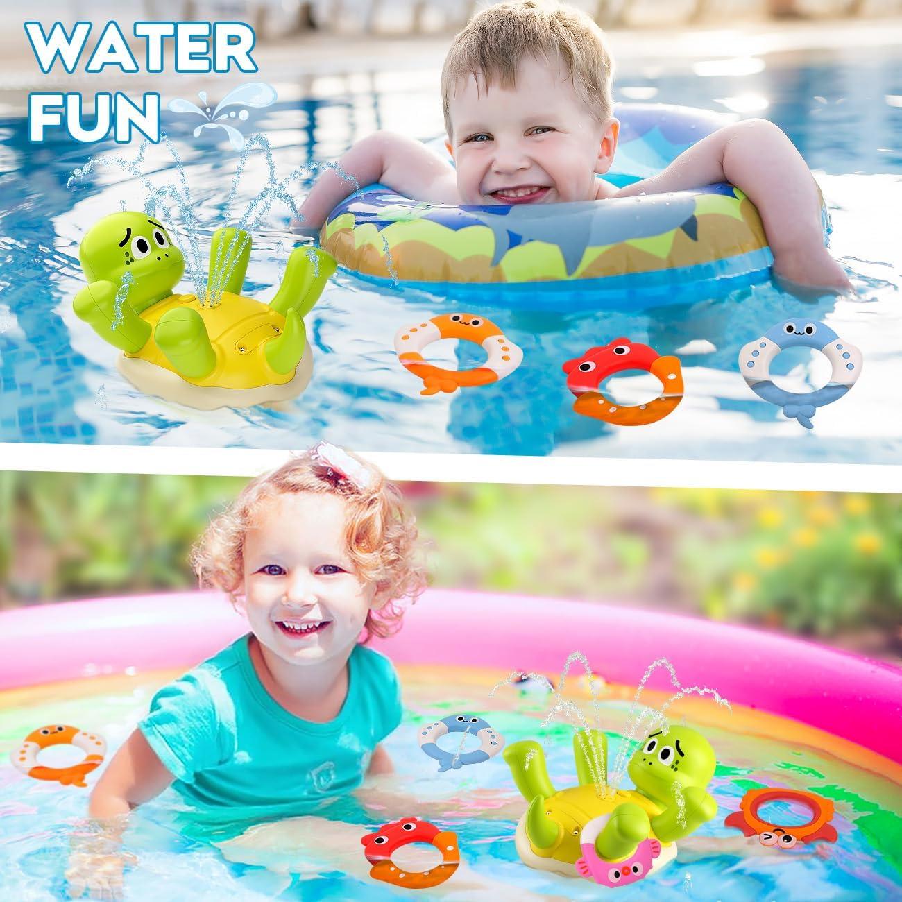 Juguetes de baño MUONE Tortuga Rociadora para Bebés 1-3 Años