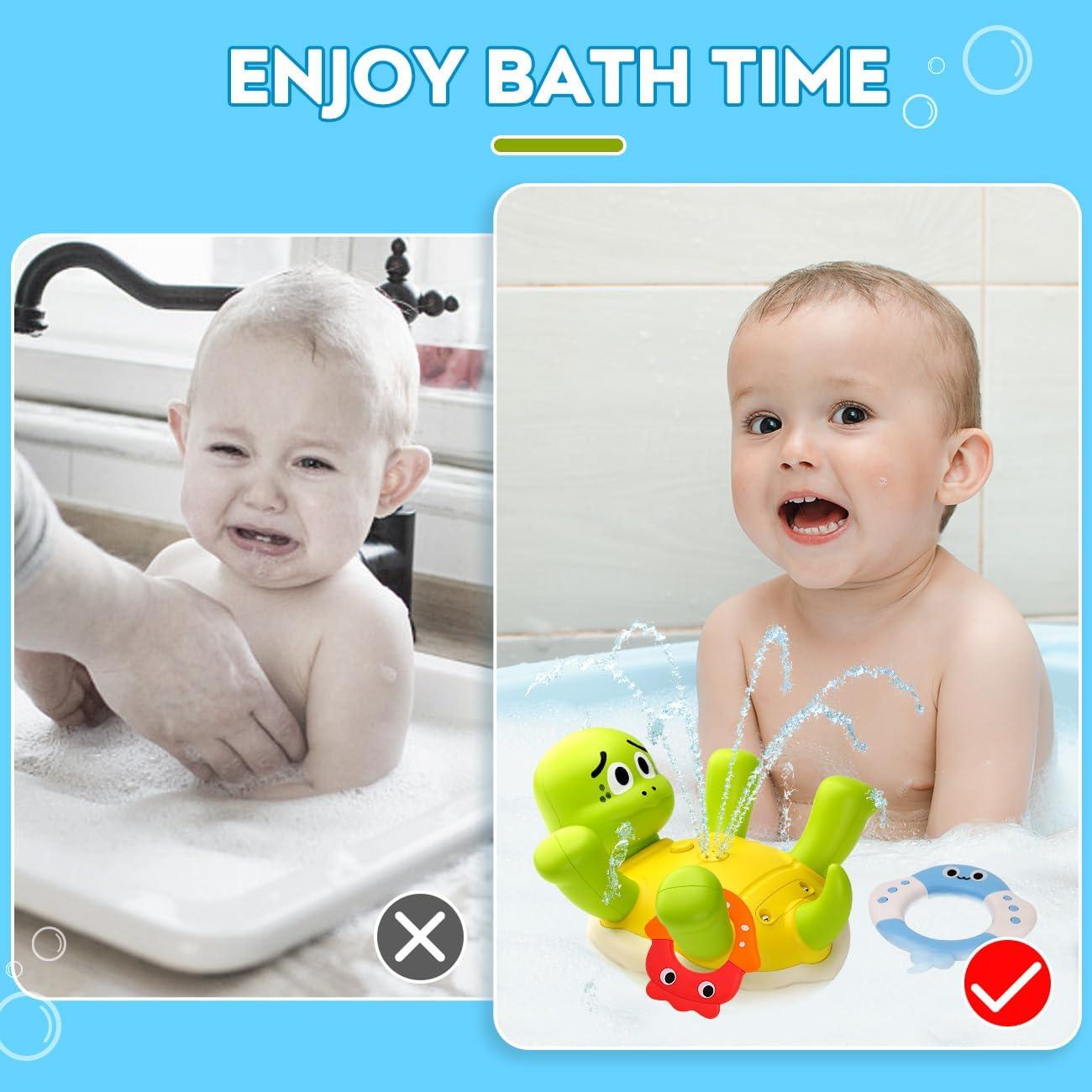 Juguetes de baño MUONE Tortuga Rociadora para Bebés 1-3 Años