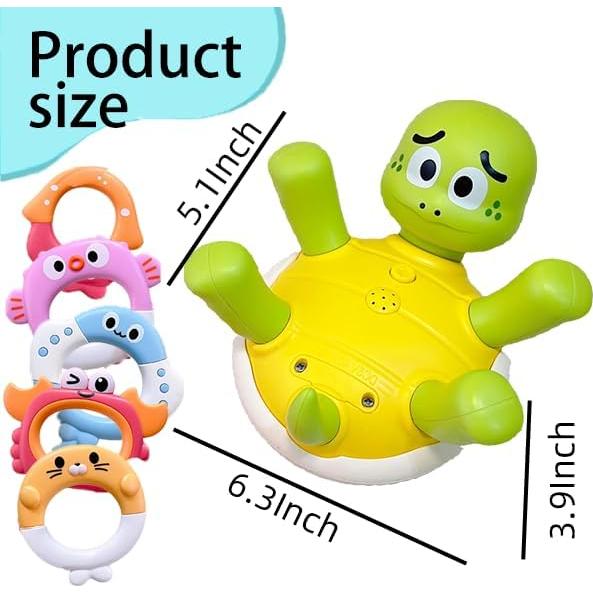 Juguete de Baño Tortuga AOONTYEN Verde Interactivo 3-6 Años