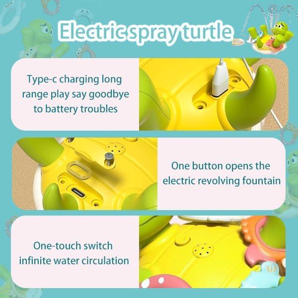Juguete de Baño Tortuga AOONTYEN Verde Interactivo 3-6 Años