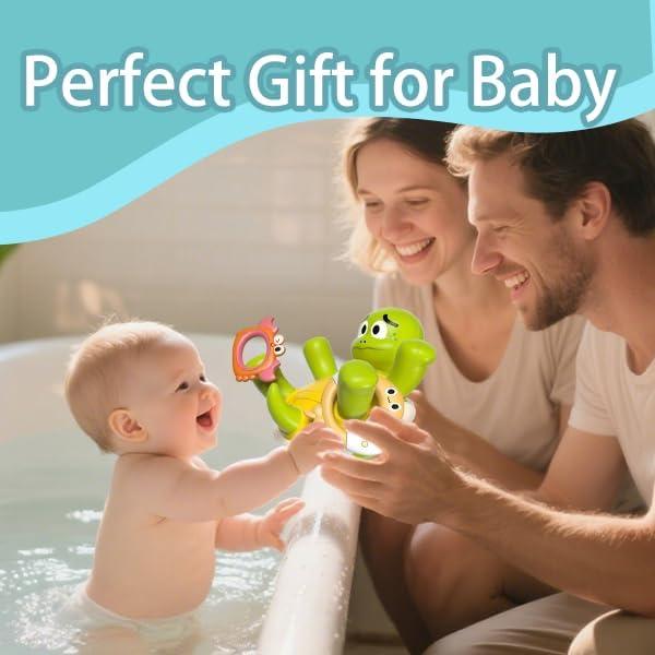 Juguete de Baño Tortuga AOONTYEN Verde Interactivo 3-6 Años