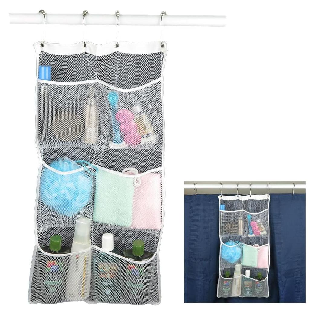 Caddy de Ducha Colgante Evelots - Juego de 2 - 6 Bolsillos