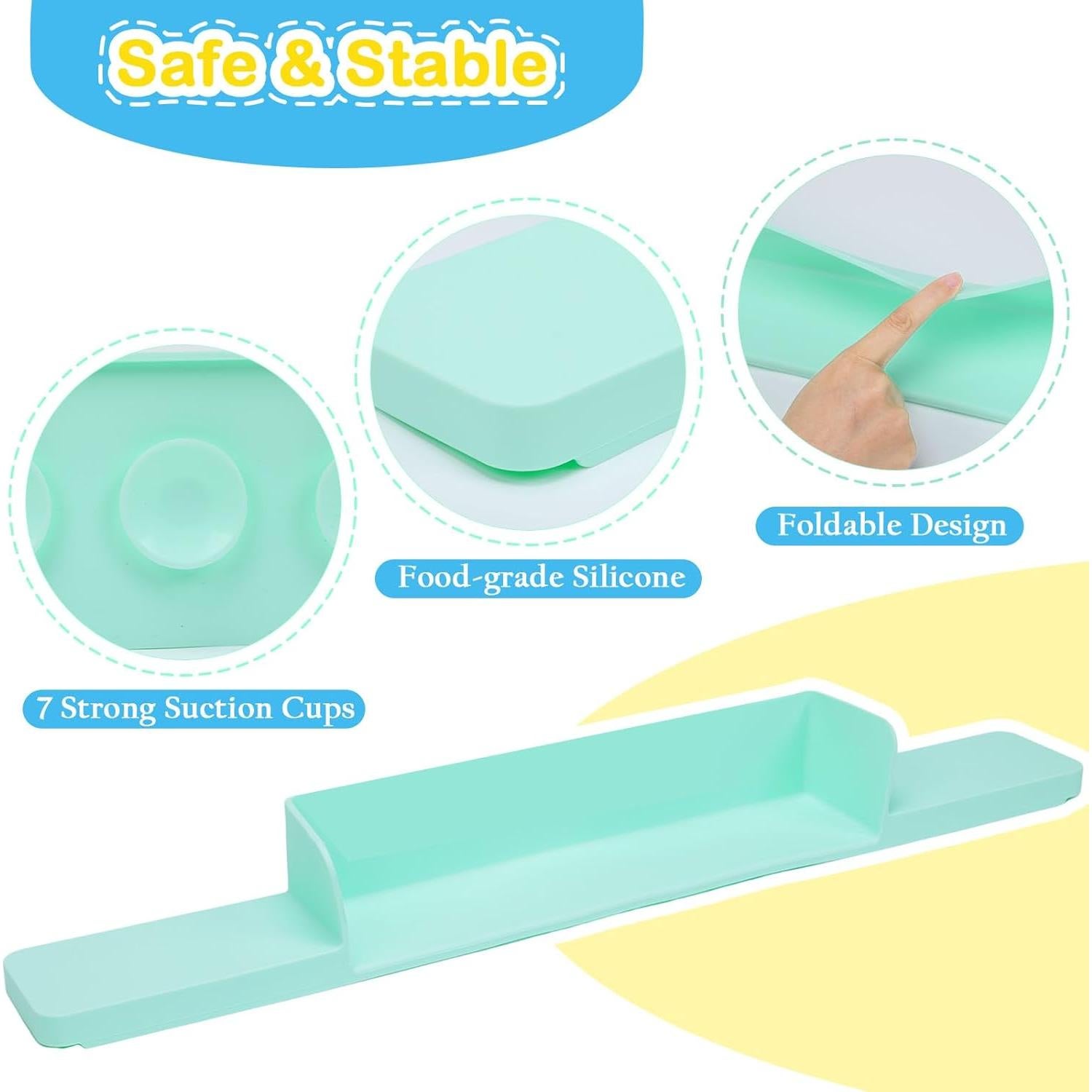 Protector de Salpicaduras para Bañera Silicona 25.5x11.3cm