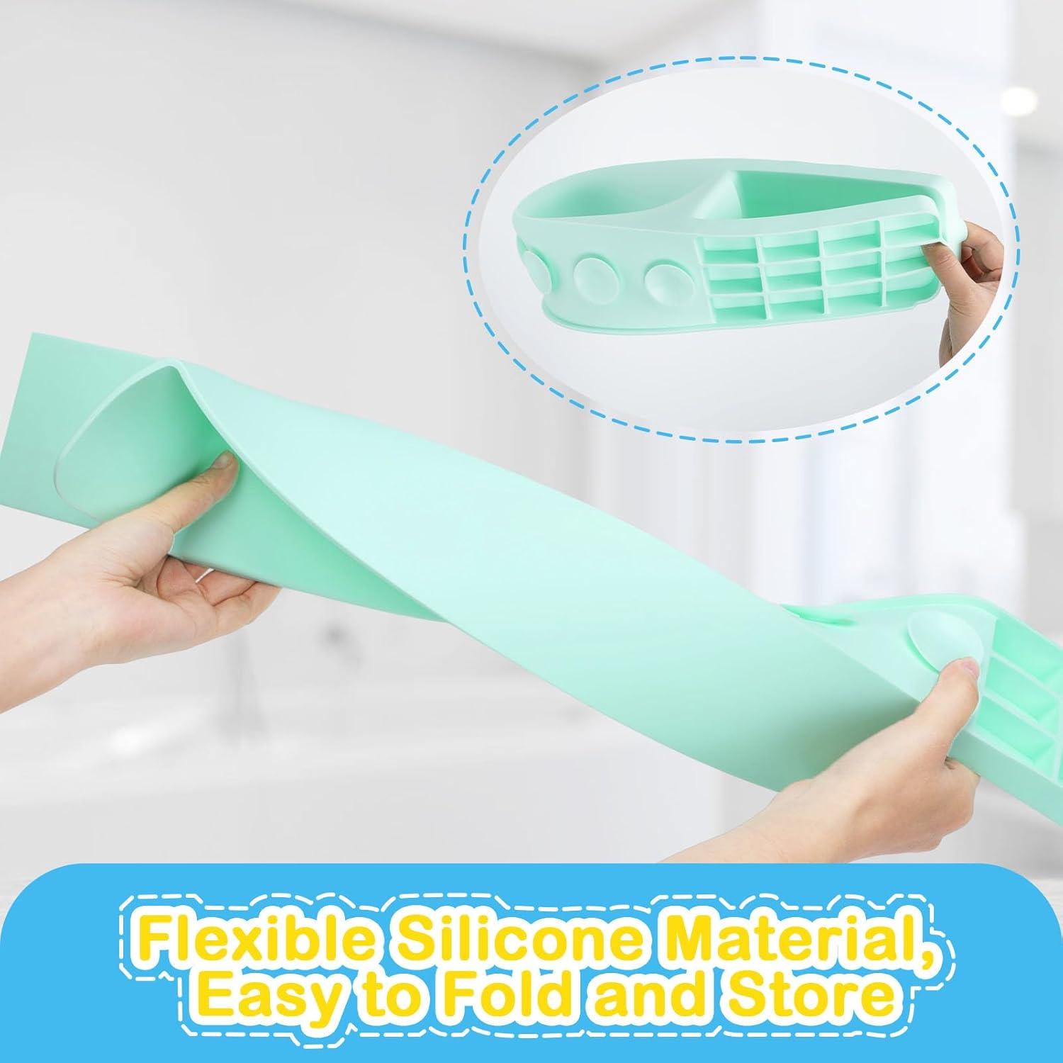 Protector de Salpicaduras para Bañera Silicona 25.5x11.3cm