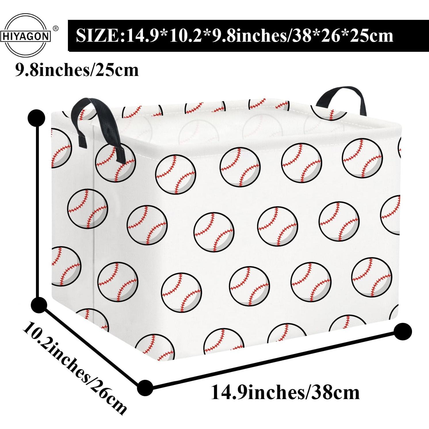 Cesta de Almacenamiento HIYAGON 37.8x25.9x24.9 cm Pelotas de Béisbol