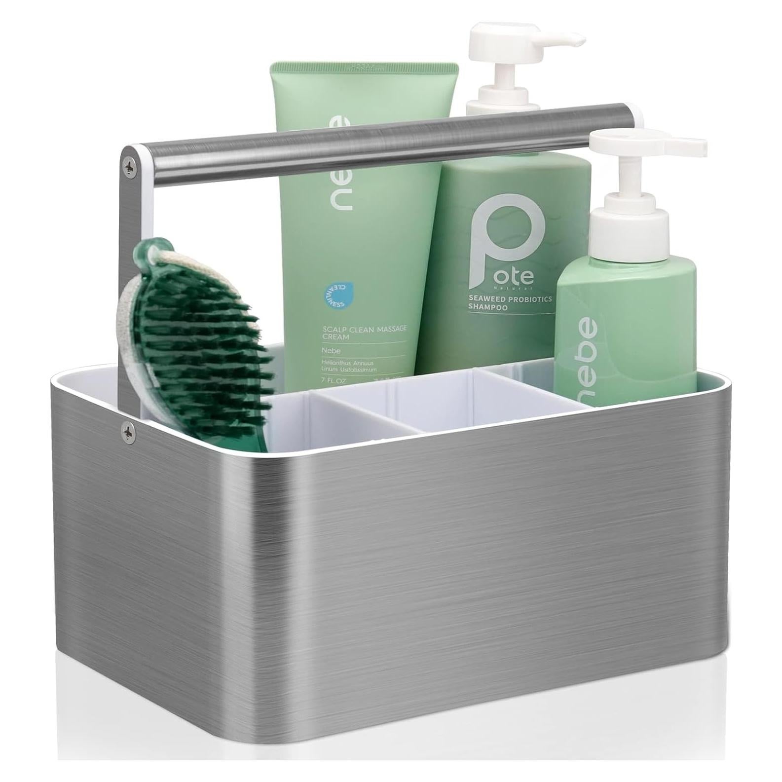 Cesta de Ducha BYUNER Grande con Asa y Divisores Ajustables