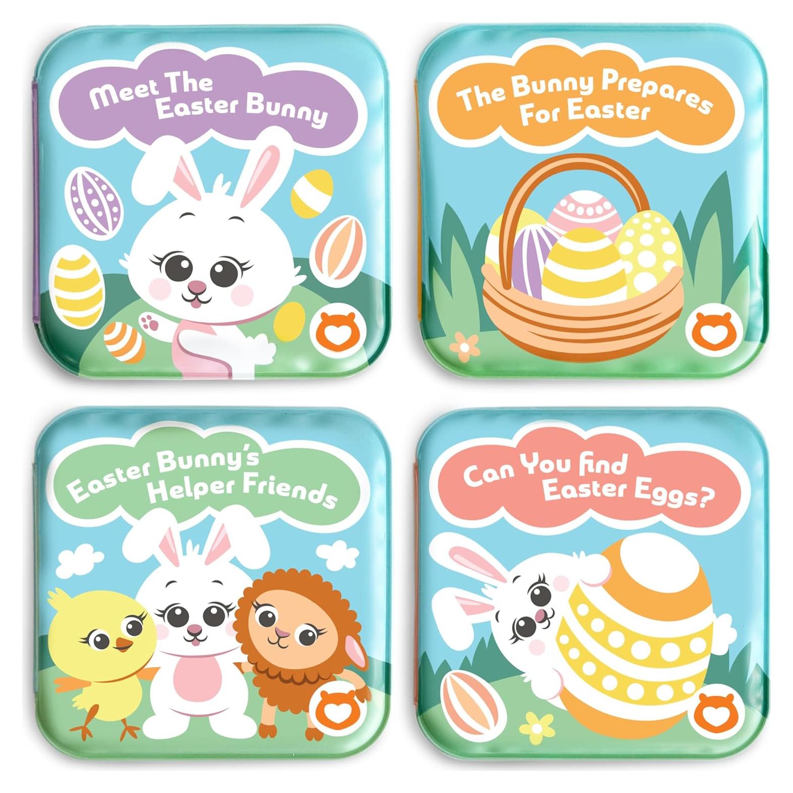 Conjunto de 4 Libros de Baño BabyBibi - A Prueba de Agua para Bebés