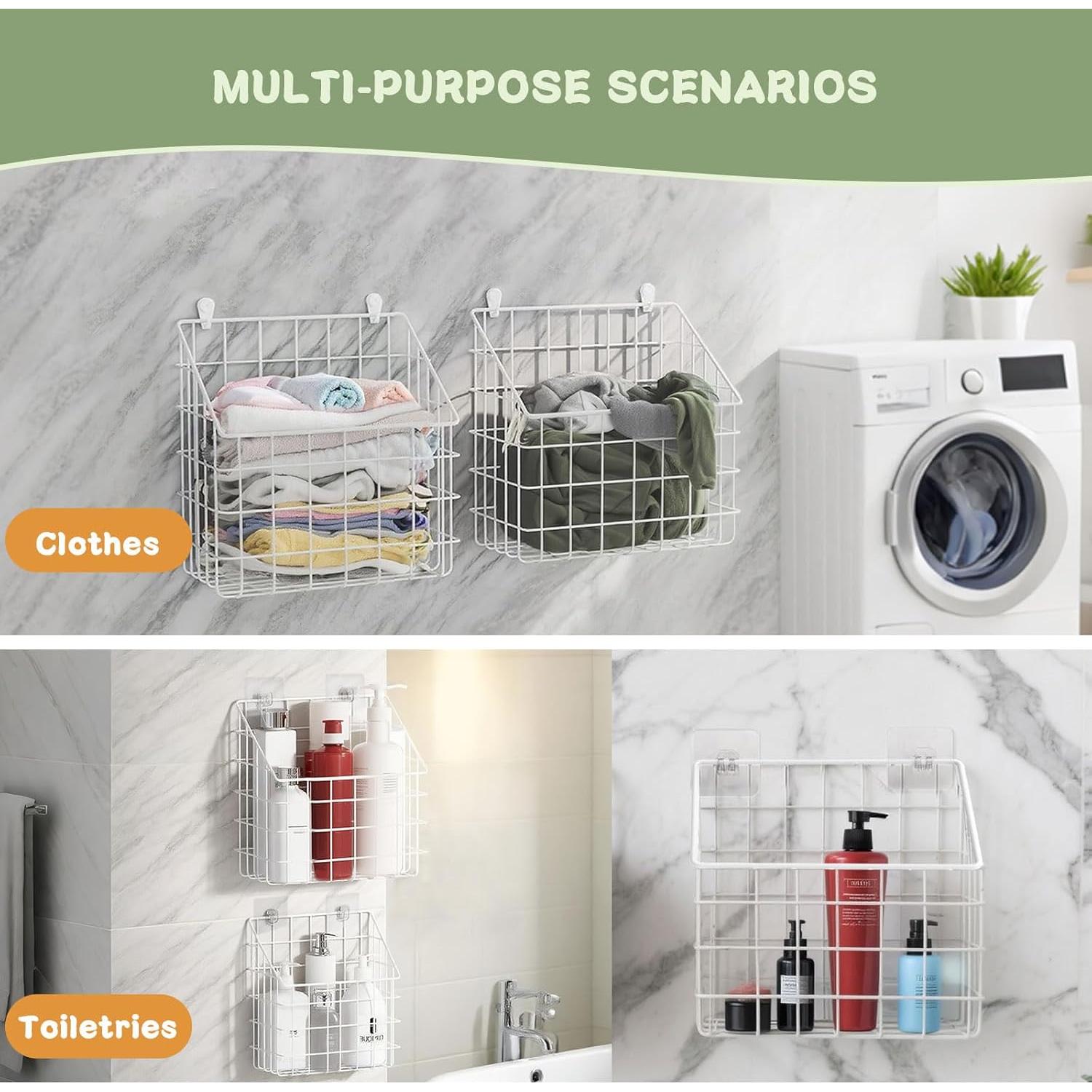 Organizador de Juguetes de Baño Greentainer - 2 Cestas Metálicas