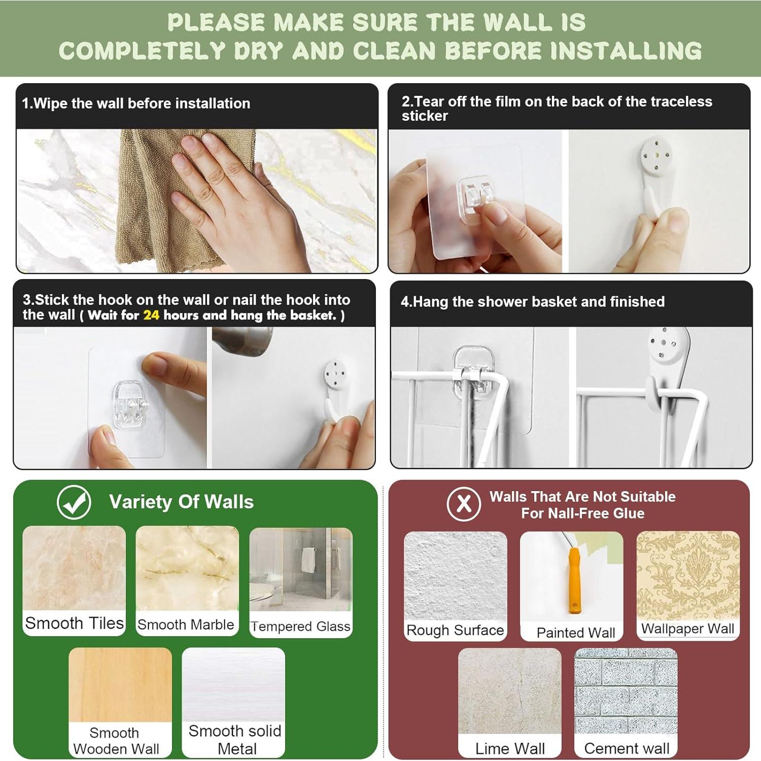 Organizador de Juguetes de Baño Greentainer - 2 Cestas Metálicas