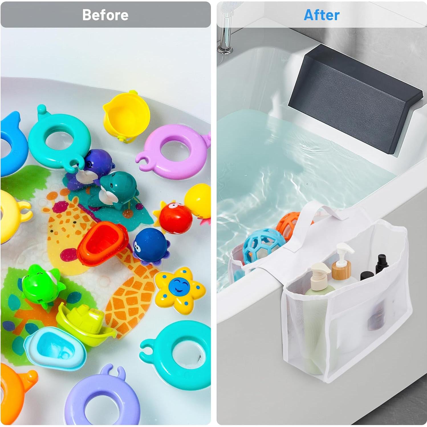 Organizador de Juguetes de Baño Dormercy 2 Compartimentos Malla