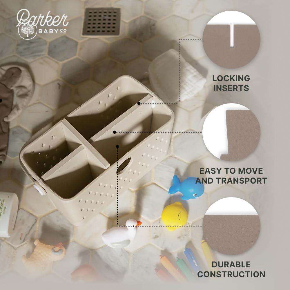 Inserts para Caddy de Baño Parker Baby | Divisores Ajustables