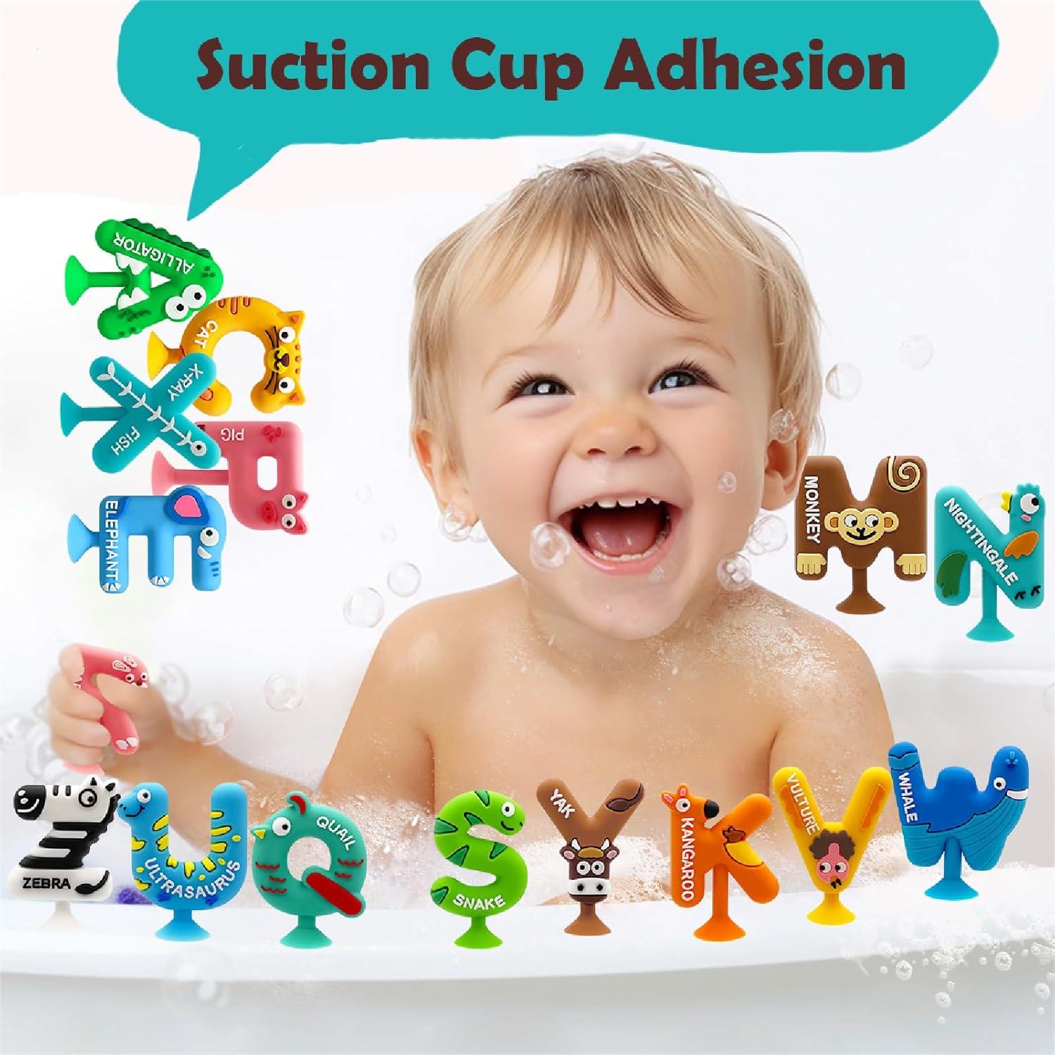 Juguetes de Baño Educativos 26 Piezas Genérico con Organizador