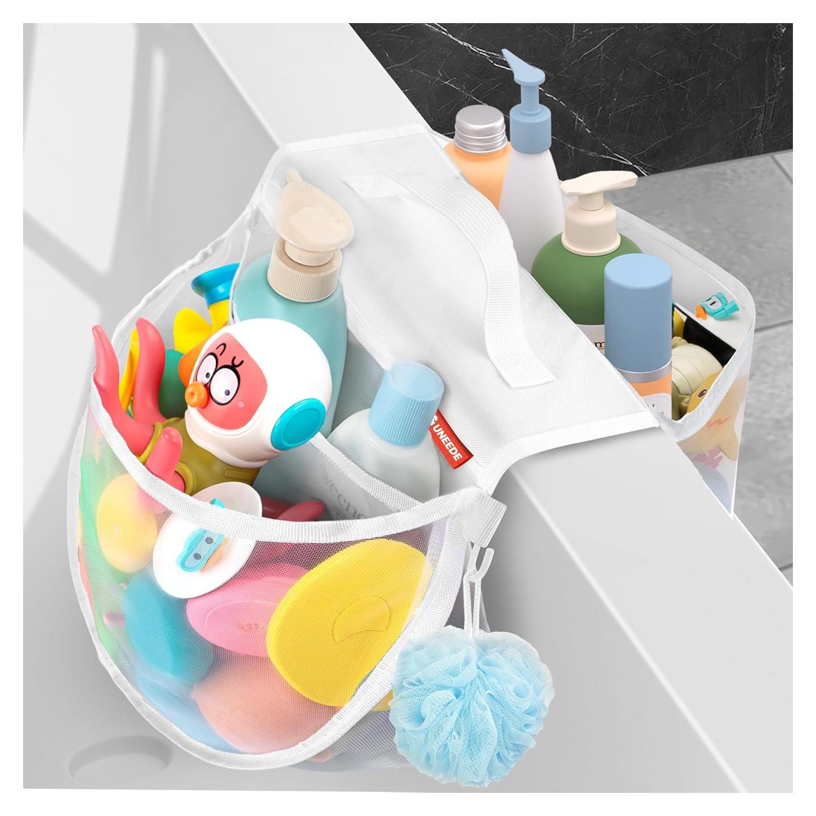 Organizador de Juguetes de Baño UNEEDE 2 Compartimentos Malla