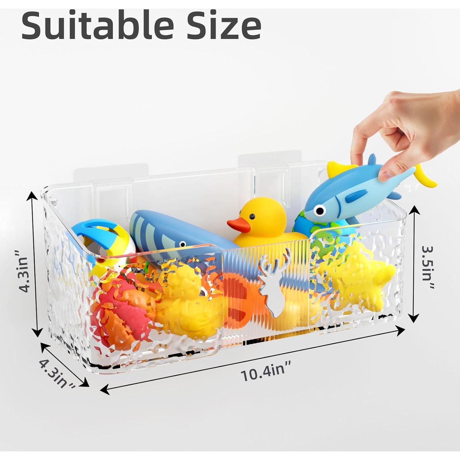 Organizador de Juguetes de Baño EIHOO 2 PCS Transparente