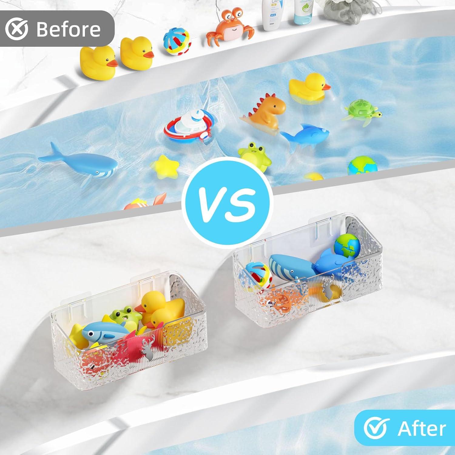 Organizador de Juguetes de Baño EIHOO 2 PCS Transparente