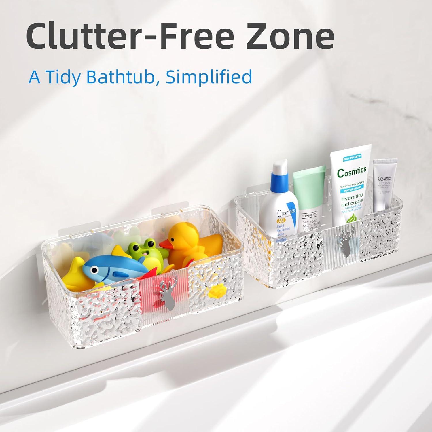 Organizador de Juguetes de Baño EIHOO 2 PCS Transparente