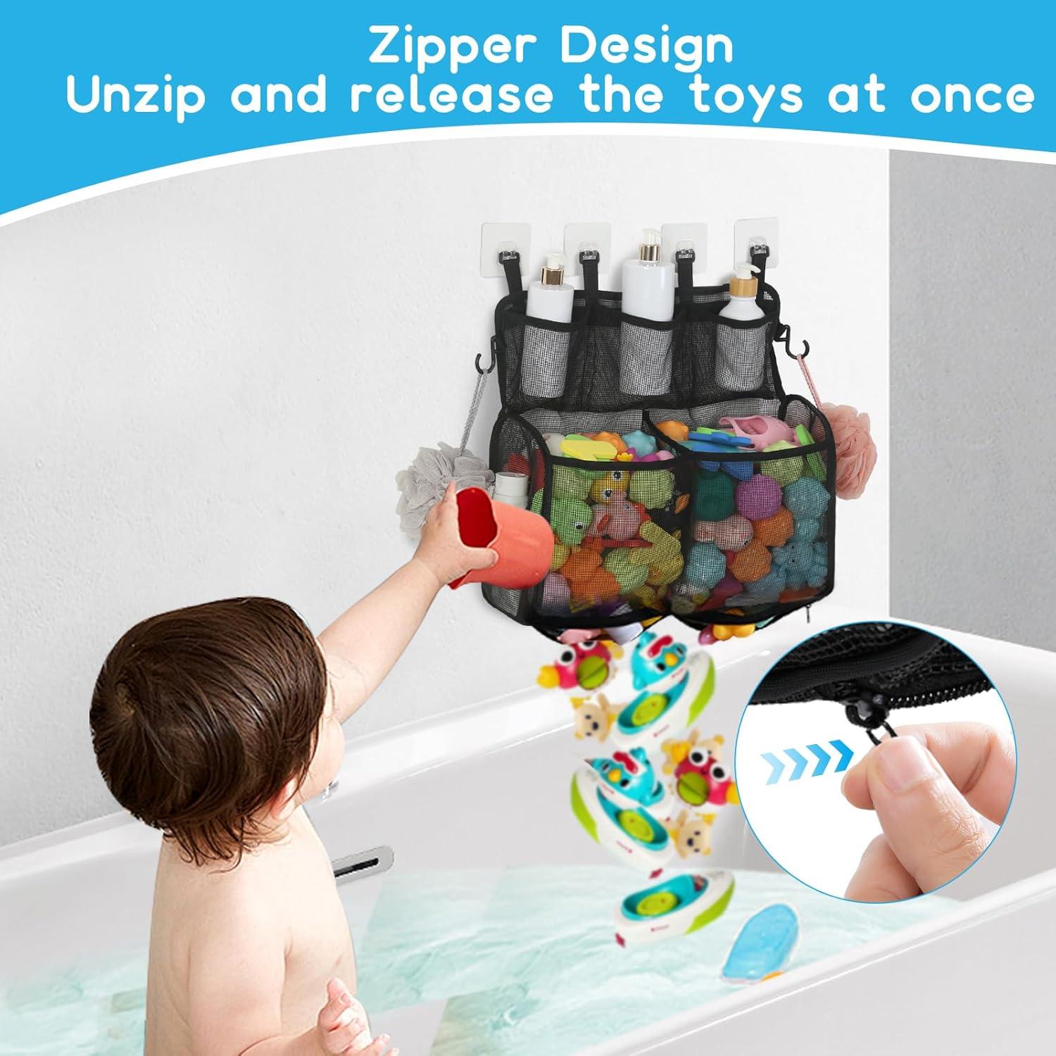 Organizador de Juguetes de Baño DOCMON 2 Capas Secado Rápido