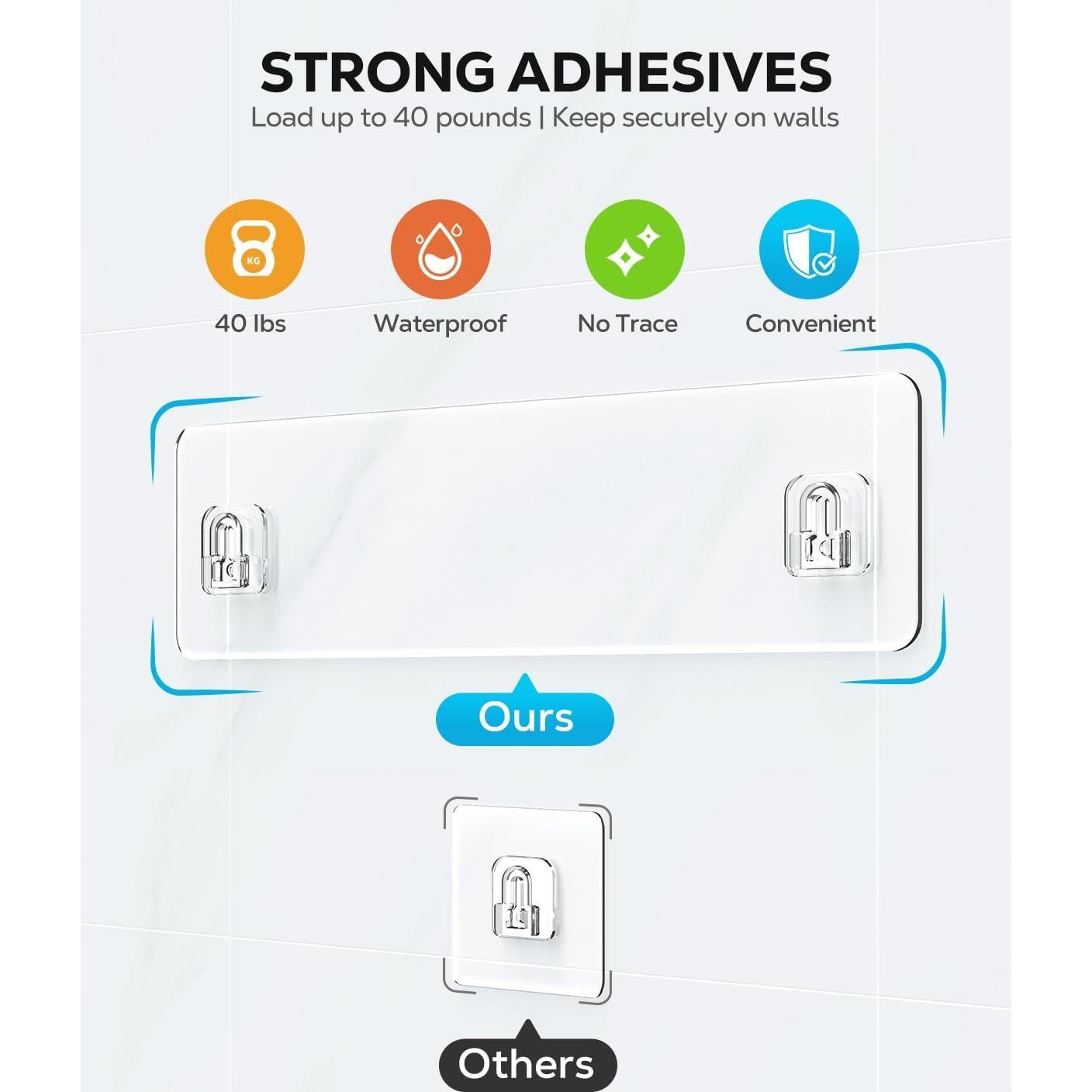 Organizador de Juguetes de Baño Nieifi - 2 Cestas Transparentes