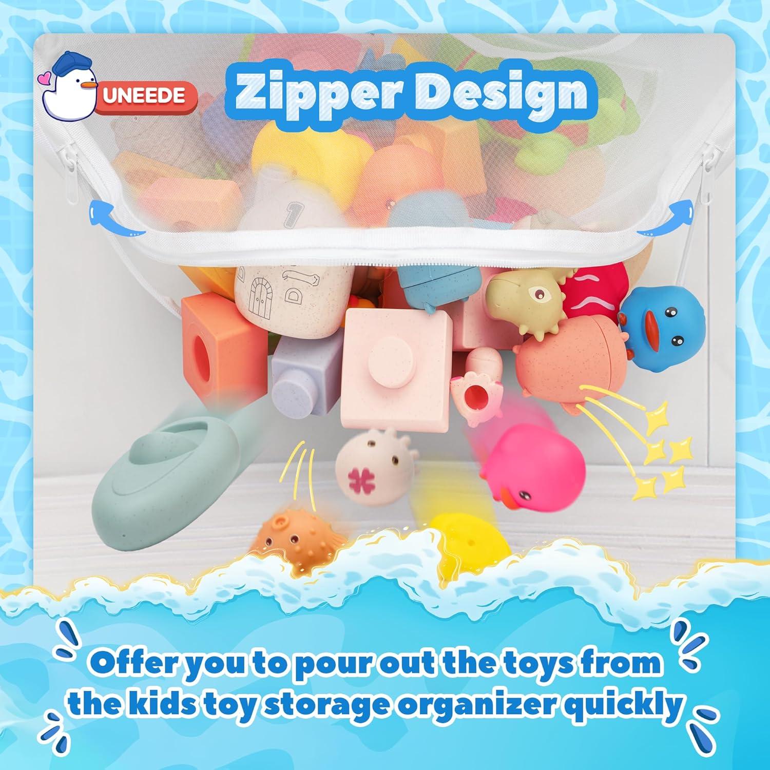 Organizador de Juguetes de Baño UNEEDE Nylon Blanco 4.32 Gal