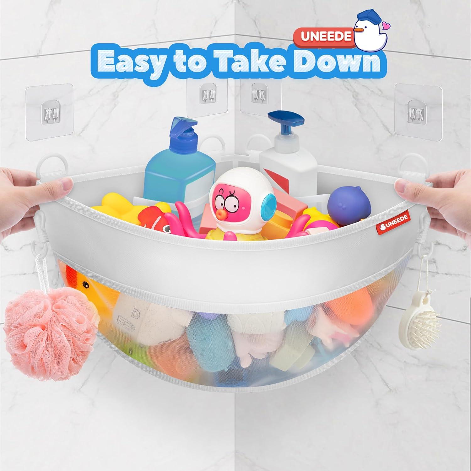 Organizador de Juguetes de Baño UNEEDE Nylon Blanco 4.32 Gal