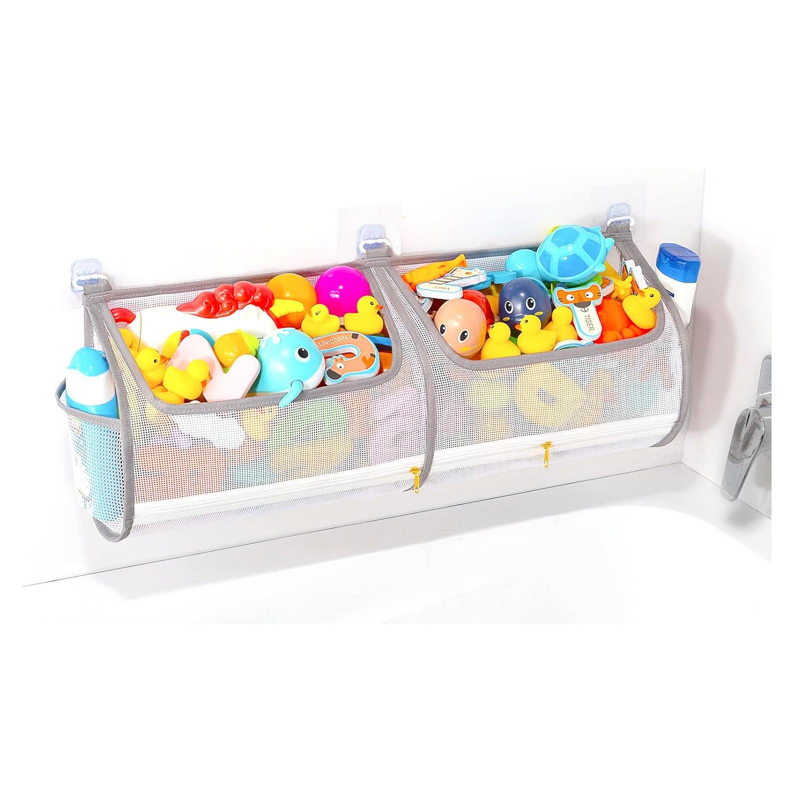 Soporte de Juguetes de Baño 2 en 1 Ligereza - Gran Capacidad