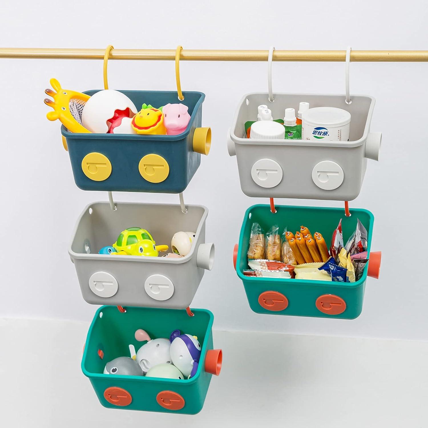 Organizador de Juguetes de Baño LUFOFOX Robot 3 Cestas