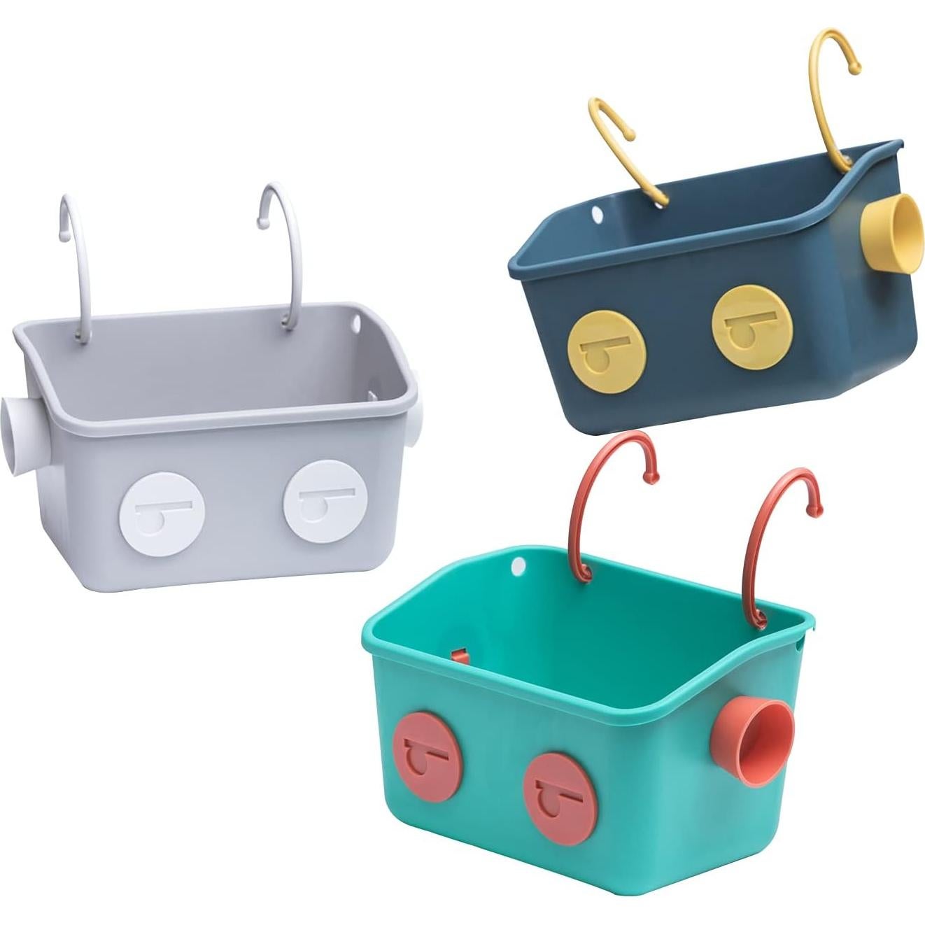 Organizador de Juguetes de Baño LUFOFOX Robot 3 Cestas