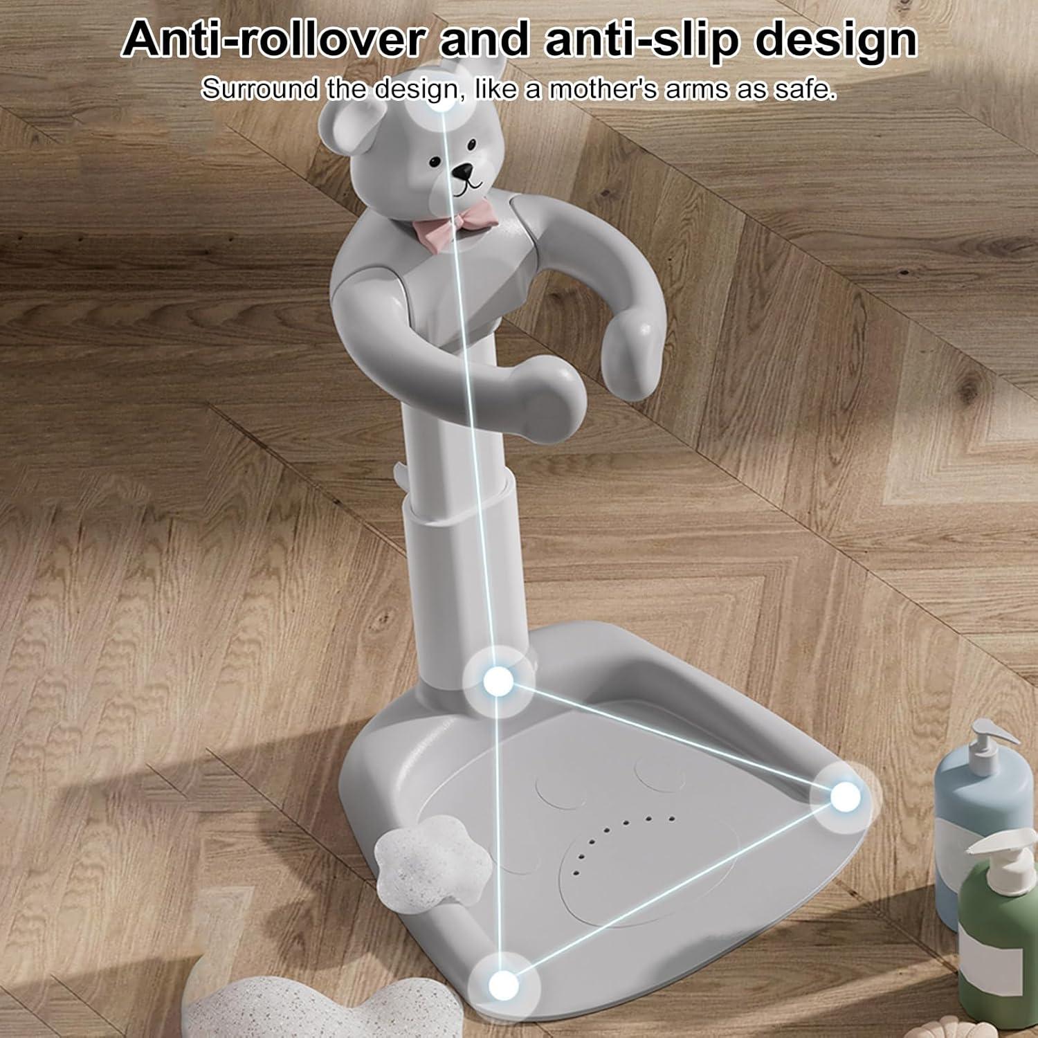 Soporte para Ducha de Bebé Ajustable Gris - Antideslizante