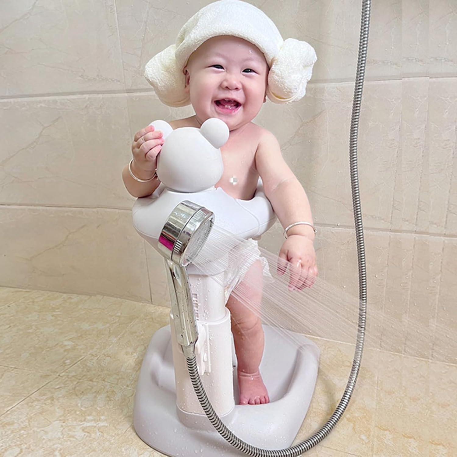 Soporte para Ducha de Bebé Ajustable Gris - Antideslizante