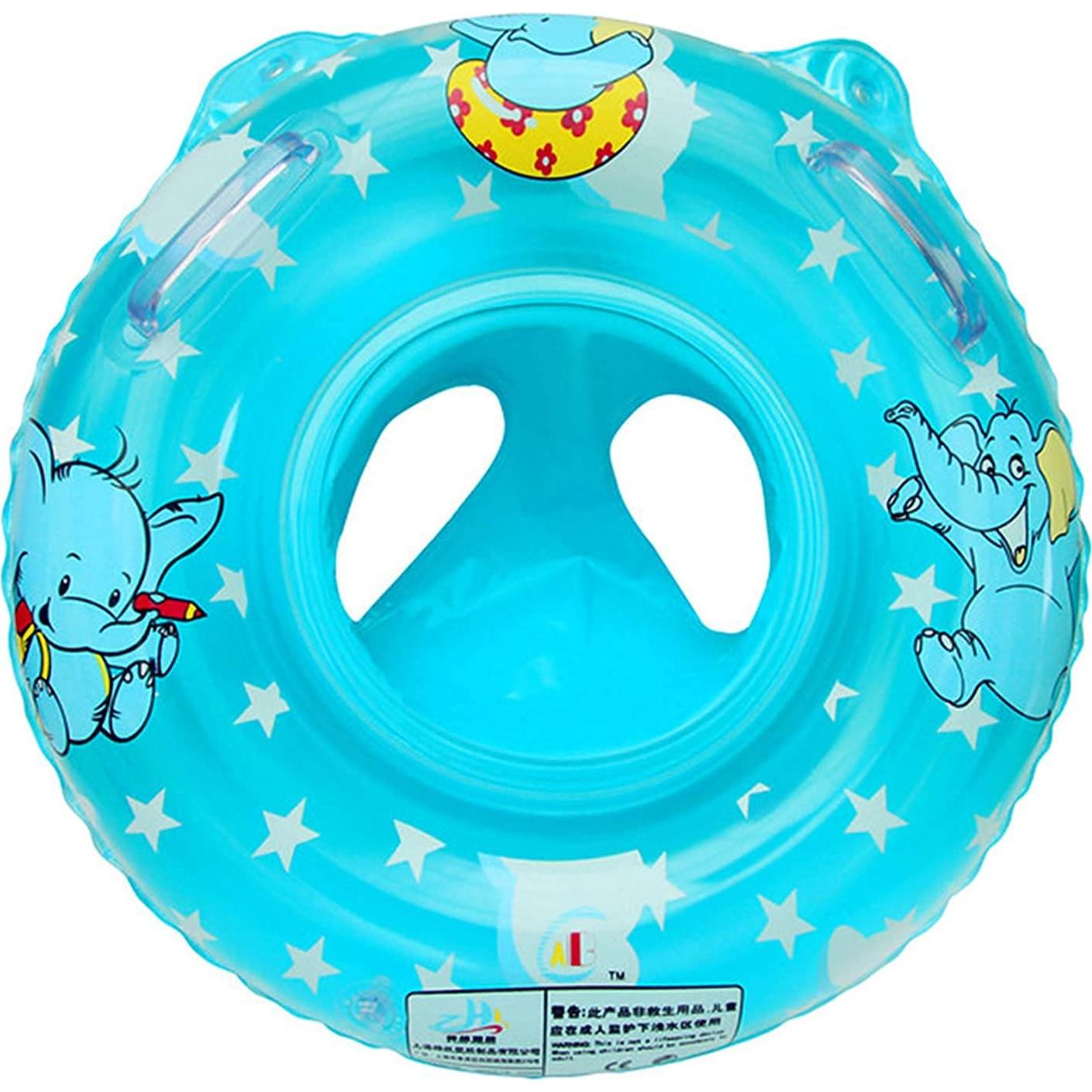 Flotador de piscina para bebés Sealive, elefante azul, 50 cm