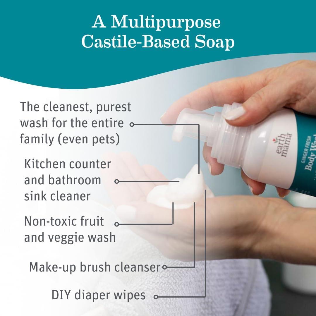 Jabón Espumoso Jengibre Fresco Earth Mama 156 ml Piel Sensible