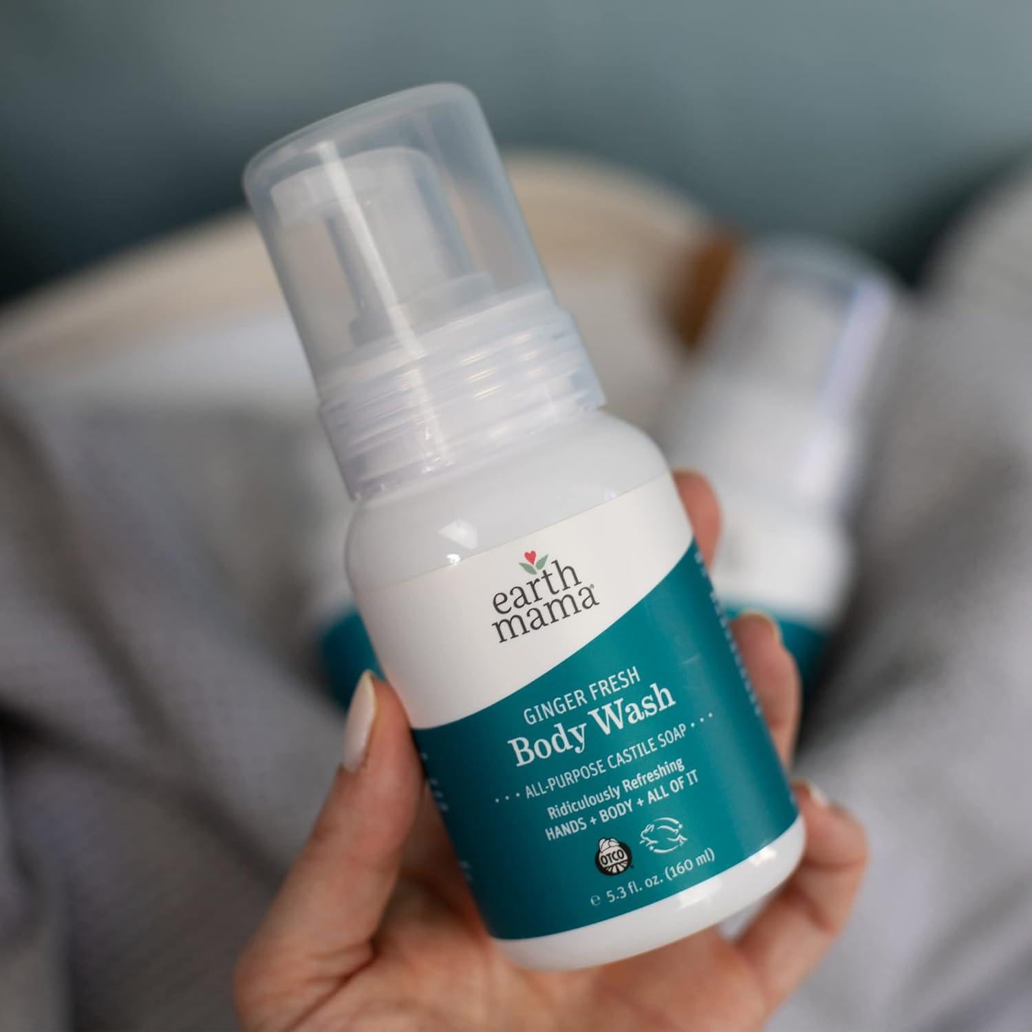 Jabón Espumoso Jengibre Fresco Earth Mama 156 ml Piel Sensible