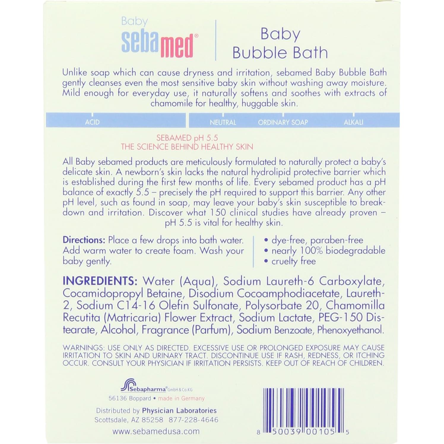 Baño Espumoso para Bebés Sebamed 200ml - Piel Sensible