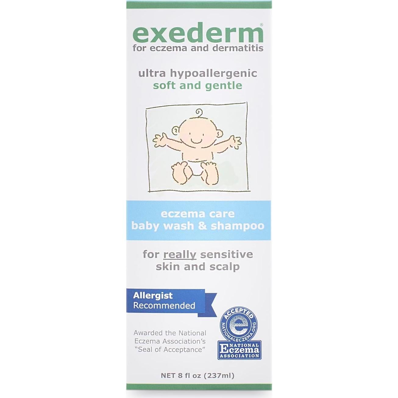 Jabón para Bebés Exederm 236.6 ml - Eczema y Dermatitis