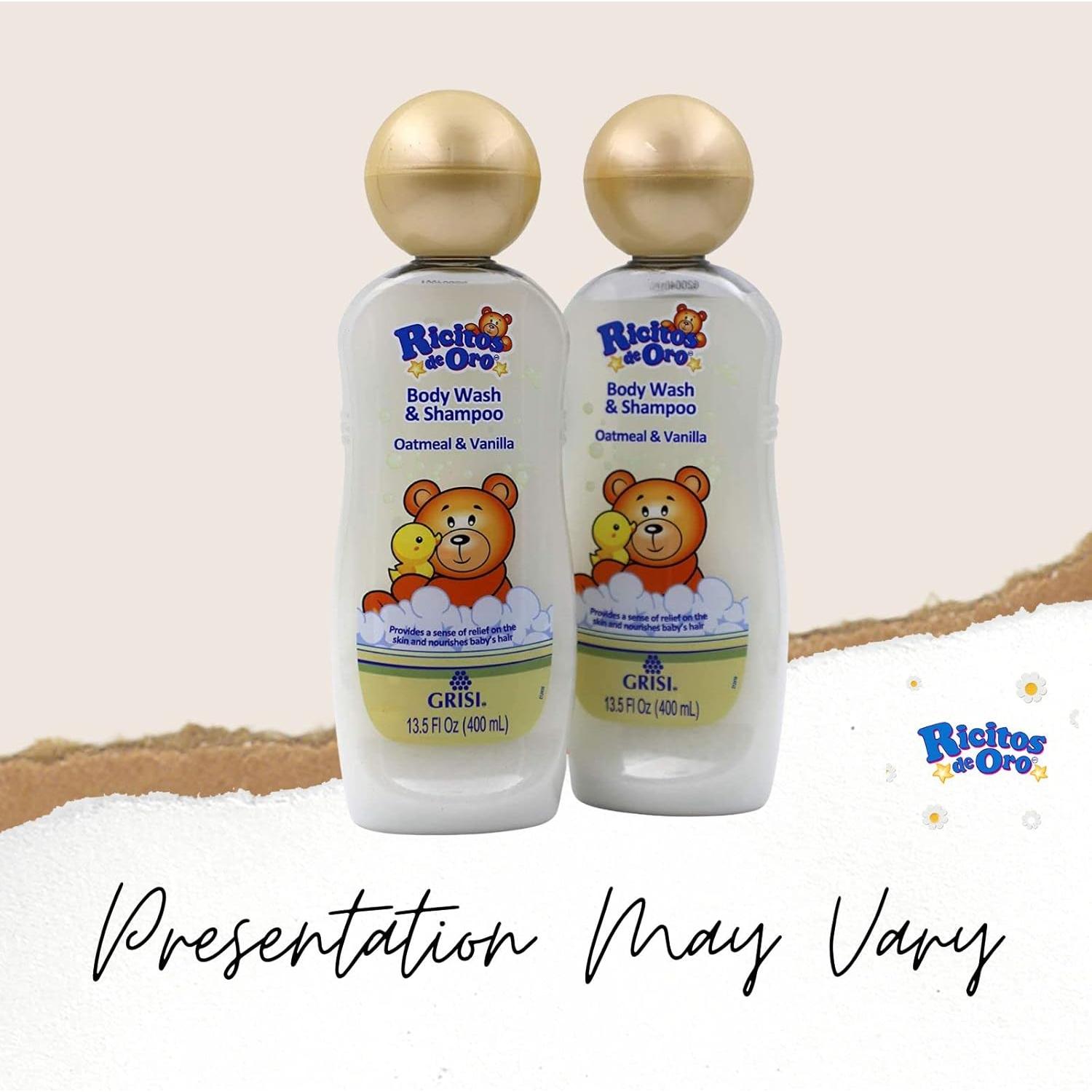 Champú y Gel de Baño para Bebés Ricitos de Oro Avena 2x400ml