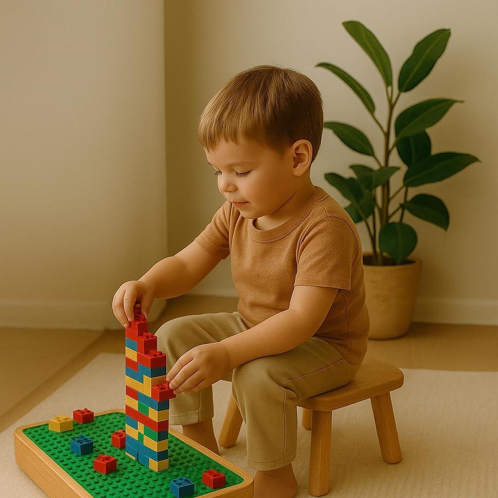 Escalón Infantil de Madera PELYN 21.5x21.5 cm Antideslizante